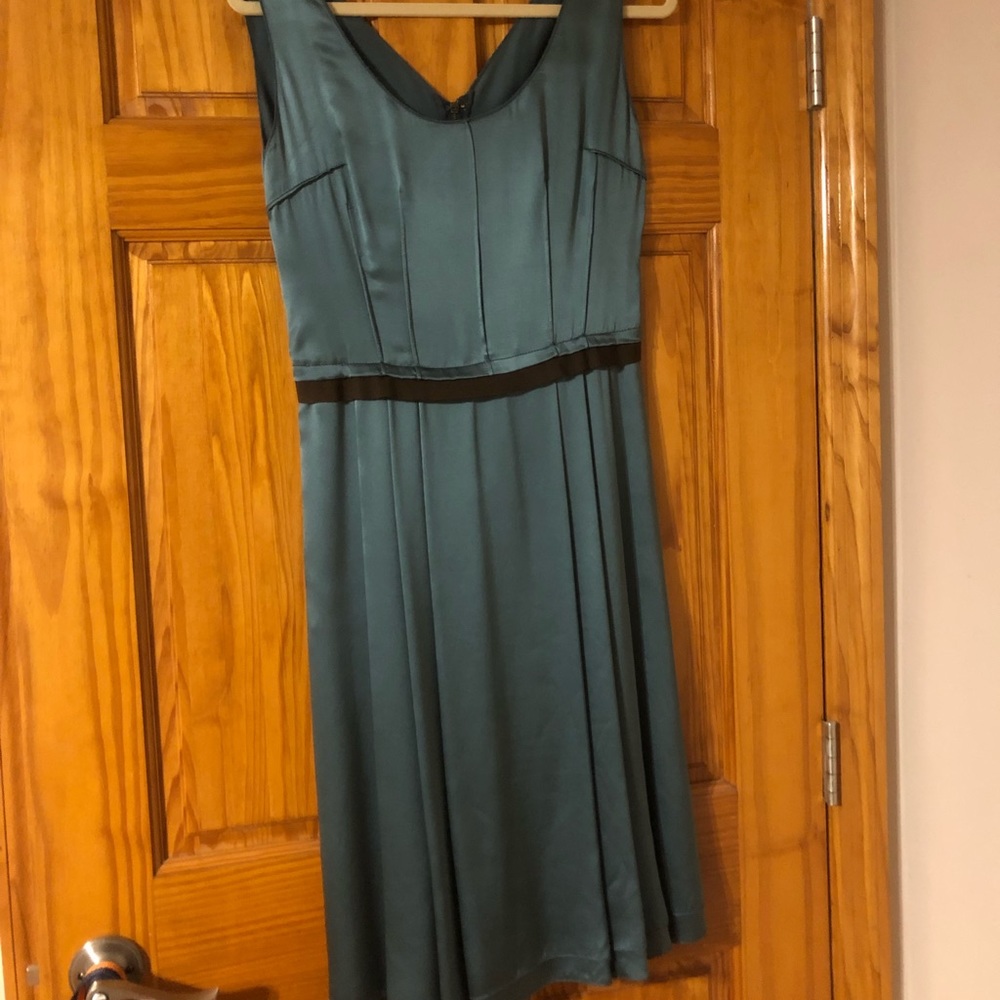 Dolce & Gabbana Teal Silk Dress